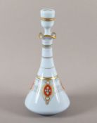 Karafee, Glas, bemalt, FRANKREICH, E.19.Jh.