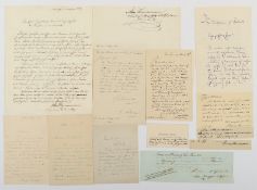 Konvolut Autographen, ca. 80 Stück