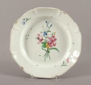 Teller, Fayence, STRASSBURG, um 1765