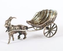 Saliere, Silber geprüft, L 9, 48g, wohl HANAU, E.19.Jh.