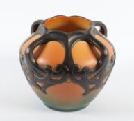 Vase, Steinzeug, Zierhenkelvase P. Ipsens Enke, Kopenhagen