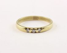 Brillantring, 585/ooo GG, 3g