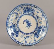 Platte, Fayence, SPANIEN, um 1750