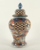 Deckelvase, Imari