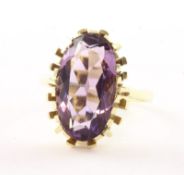 Amethyst-Ring, 585/ooo Gelbgold