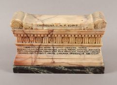 SARKOPHAG DES LUCIUS CORNELIUS SCIPIO BARBATUS ALS TINTENFASS, Marmor, besch., Italien, 19.Jh.