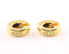 Paar Creolen, 750/ooo GG, JOOP, L 1,9, 21,3g