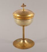 Ziborium, Metall, Silber vergoldet, Frankreich, 20.Jh.