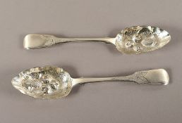 Paar Berry Spoons, 925/ooo, William Eaton, LONDON, 1825