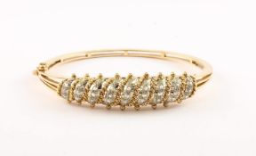 Diamant-Armreif, 750/ooo GG, 23g