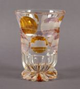 Bäderglas, Wiesbaden, BÖHMEN, M.19.Jh.
