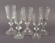 fünf kleine Pokale, deutsch, E.18.Jh.