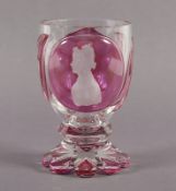 Andenkenbecher, Glas, BÖHMEN, 1838