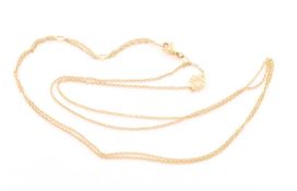 Collierkettchen, 750/ooo RG, BIGLI, zweireihig, 4g