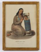 Philippinin, mit Kind, Litho., R.