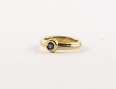 Safir-Ring, 750/ooo GG, CARTIER