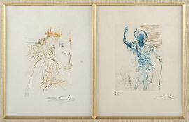 Dali, Salvador, zwei Radierungen, R.