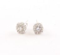 Paar Brillantohrstecker, 750/ooo WG, Dm 0,7, 2,6g, VASSILIOU