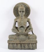 FIGUR DES FASTENDEN SIDDHARTHA, Gandhara, Pakistan, 2./3.Jh.