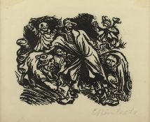 Barlach, Ernst, Holzschnitt, R.