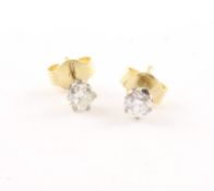 Brillantohrstecker, 750/ooo Weißgold, 0,46 ct.