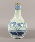 Blau-weiße Vase, Porzellan, China, 18.Jh.