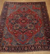 Grosser Teppich Heris, 425 x 356