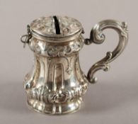BIEDERMEIER-SPARDOSE, 12lötig, DEUTSCH, um 1830