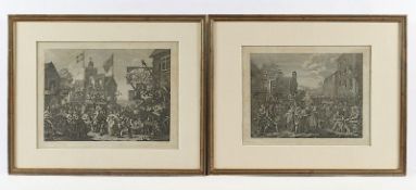 zwei Hogarth-Stiche, R.