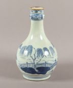 Blau-weiße Vase, Porzellan, China, 18.Jh.