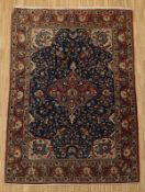 Brücke Isfahan alt, sehr feine Knüpfung, Persien, 202 x 138, Zustand B/C