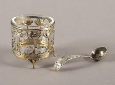 JUGENDSTIL-SALIERE, 800/ooo, Gewürzlöffel, H 4, DEUTSCH, um 1910