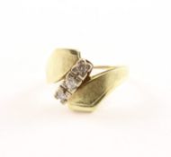 Brillantring, 585/ooo GG, 5,5g