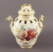 Potpourri-Vase mit Weichmalerei, KPM BERLIN, um 1900
