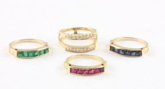 WECHSELRING, 585/ooo Gelbgold, RG 52,5, insges. 14g