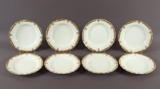 Satz von acht Desserttellern, KPM Berlin, 1837-70