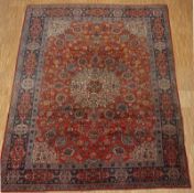 Teppich Isfahan alt, Persien, 374 x 282, Zustand B/C