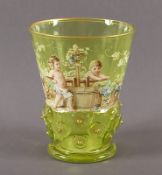 Vase, Glas, deutsch, E.19.Jh.