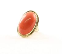 Korallring, 585/ooo GG, RG 56/57, 16g 