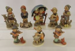 8 Vintage Hummel Figurines- TM2, TM3, & TM4