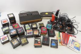 Original Atari with Controllers & Many Games