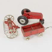 Arcade 359 Tractor, 289 Wagon & 417 Dump Rake