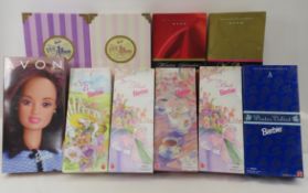 10 Vintage Avon Barbie Dolls in Boxes