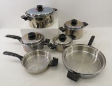Set of Stainless Steel Cooking Pans