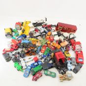 Vintage Tonka & similar pressed steel trucks