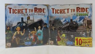 Europe & Rails to Sails Ticket to Ride Games- NIB
