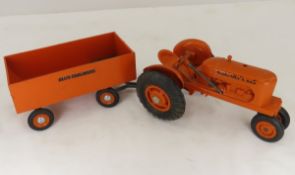 Jo-Han Allis Chalmers Plastic Tractor & Wagon 1/16