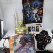 Star Wars action figures, Darth Vader & C3-PO case