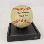 1957 Minneapolis Millers Signed Team Ball