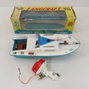 Vintage Lang Craft Motor Boat Model in Box 11